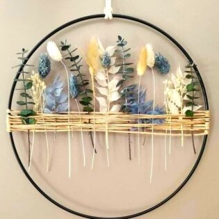 Handcrafted Dried Flower Wall Art - Image 4
