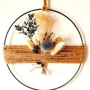 Handcrafted Dried Flower Wall Art - Image 3