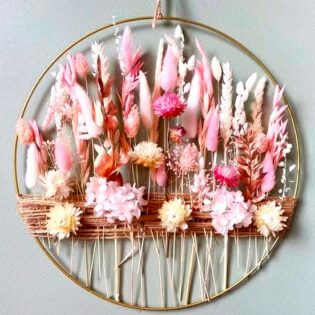 Handcrafted Dried Flower Wall Art - Image 5