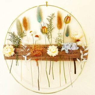 Handcrafted Dried Flower Wall Art - Image 2