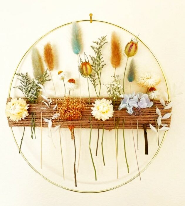 Handcrafted Dried Flower Wall Art - Image 2